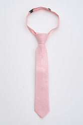 Junior Pink Paisley Tie